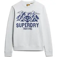 Superdry Lo-Fi Outdoors Graphic Crew - Grey - XL