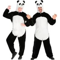 Widmann "PANDA PEHMEÄLLÄ PLEHMÖLLÄ VIIMEISTELYLLÄ" (haalari hupulla ja naamiolla)