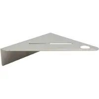 Beslag Design Base Corner Shelf Brushed Stainless - Säilytys & Hyllyt Teräs Ruostumaton teräs - 606072-41
