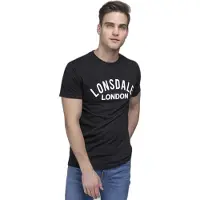 Lonsdale Paita 'Bradfield' musta / valkoinen