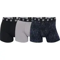 Cr7 Bokserit 3-pack Aop - Musta/harmaa - Underwear, koko X-Large