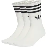 Adidas Originals Sukat 3-stripes Crew 3-pack - Valkoinen/musta, koko 31-33 KXXL
