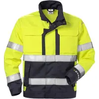 Fristads Palosuojattu High Vis takki lk 3 4584 FLAM Huomiokeltainen/Laivastonsininen 3XL