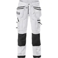 Fristads Hantverkarbyxa stretch 2530 CYD Vit/Svart C46