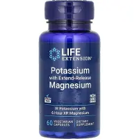 Life Extension Kalium ja pitkävaikutteinen magnesium - 60 kapselia