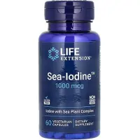 Life Extension , Meri-Iodiini, 1,000 mcg, 60 Vegetaarinen Pilleri