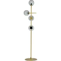 Dyberg Larsen Como Gulvlampe Røg/ Messing - Multi/patterned - H34CM
