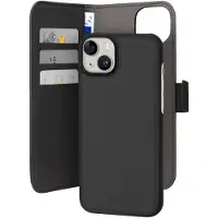 Puro 2in1 iPhone 15 Plus lompakkokotelo (musta)