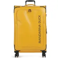 Mandarina Duck 4-pyöräinen vetolaukku L 78 cm Laajennettava Keltainen