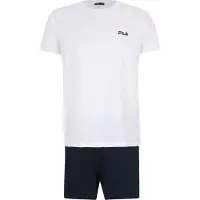FILA Lyhyt pyjama musta / valkoinen