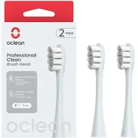 Oclean Professional Clean harjaspäät 2 kpl, hopea