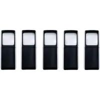 Wedo Lupe eckig beleuchtet incl. Batterien lose schwarz (27175501)