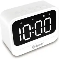 Denver EC-53B Alarm Clock - White