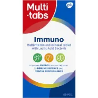Multi-Tabs Immuno Monivitamiini + Maitohappobakteeri 60 tablettia