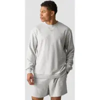 ICANIWILL Everyday Unbrushed Relaxed Crewneck Light Grey Melange