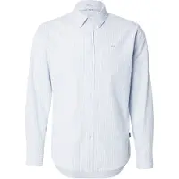 Pepe Jeans for man. PM309068 Elaborated blue shirt (L), Casual, Cotton, Classic, Long sleeve