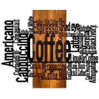 Hobby Hall Seinäkoriste Coffee Mixed, 58 cm