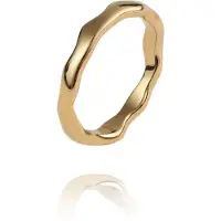Mockberg Wavy Petite kullattu sormus #58 MB0139