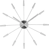 Nextime Plug Inn Seinäkello 58 cm Silver