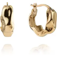 Mockberg Wavy Bolded Small Gold Hoops korvakorut MB0169