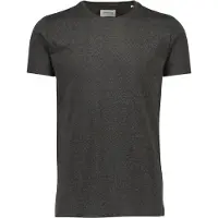 Lindbergh Mouliné O-Neck Tee S/S - Black - S