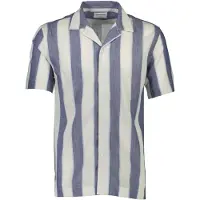 Lindbergh Striped Linen/Cotton Shirt S/S - Multi/patterned - M