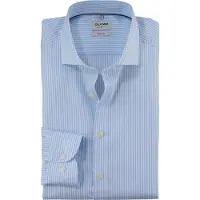Olymp Body Fit Stripes Royal Kent -kauluspaita