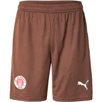 Puma Urheiluhousut 'FC St. Pauli 25/26' tummanruskea / verenpunainen / valkoinen