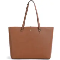 Lauren Accesorios for woman. 431911655002 Karly brown cross body leather tote bag (OSFA), Casual