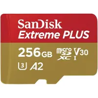 SanDisk MicroSDXC Extreme+ 256 Gt muistikortti A2 C10 v30
