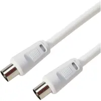 Deltaco antennikaapeli IEC-uros/IEC-naaras 1m