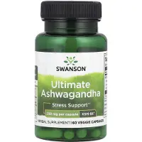 Swanson Health Ashwagandha Ultimate KSM-66, 250 mg - 60 kapselia