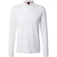 BOSS for man. 50507704 Slim fit polo shirt in white piqué (XL), Casual, Cotton, Classic, Long sleeve