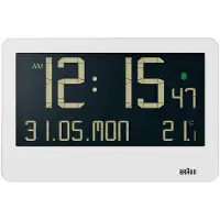 Braun digitaalinen seinäkello valkoinen BC14W