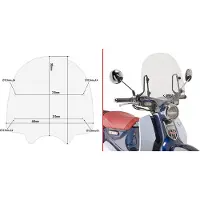 Givi 1168a Super Cub C125 Tuulilasi