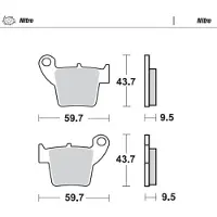 Moto-Master Honda/tm Racing 094321 Sinteroidut Jarrupalat