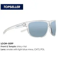 Red Bull Spect Loom Sunglasses Clear/smoke blue mirror POL