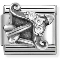 Nomination Composable Classic Zodiaco Relief horoskooppikoru Silvershine Sagittarius 330326/09