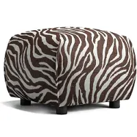 Decotique Le Petite Rahi Zebra / Valkoinen - Jalkajakkarat Chenillekangas Ruskea - 11103207