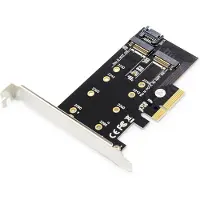 Digitus DS-33170, PCIe, M.2, PCI 3.0, Musta, Kiina, 6 Gbit/s
