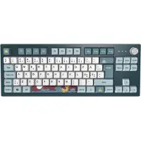 Montech MKey TKL Freedom MK87 -mekaaninen pelinäppäimistö, Gateron G Pro 2.0, tummanharmaa / viininpunainen