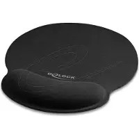 DeLOCK – Ergonomic Mouse pad with Wrist Rest black 252 x 227 mm (12559)