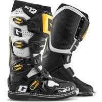Gaerne SG12 Motocross-saappaat Musta/Valkoinen/Kulta unisex, size 43