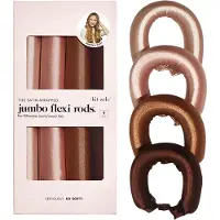 Kitsch Satin Jumbo Flexi Rods Rosewood