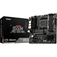 MSI B550M PRO-VDH WIFI, AMD, Kanta AM4, AMD Ryzen 3000 Series, Kanta AM4, DDR4-SDRAM, 128 GB (7C95-001R)