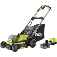 Ryobi RY18LMX40C-150, työnnettävä ruohonleikkuri, 399 m², 40 cm, 2,5 cm, 7,5 cm, 250 m²