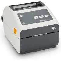 Zebra Technologies ZD421D, Suoralämpö, 203 x 203 DPI, 102 mm/s, Langallinen & langaton, Harmaa, Valkoinen (ZD4AH43-D0EE00EZ)