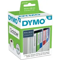 Dymo LabelWriter -leveä mappitarra 190 x 59 mm, 110 tarraa, valkoinen