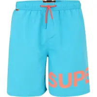 Superdry for man. M3010244A Blue graphic swimming costume (S), Beachwear, Recycled Polister, Sustainable