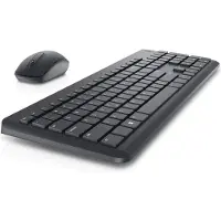 Dell Wireless Keyboard and Mouse KM3322W - keyboard and mouse set - AZERTY - French - black Input Device - Näppäimistö ja Hiirisetti - Ranskalainen - Musta